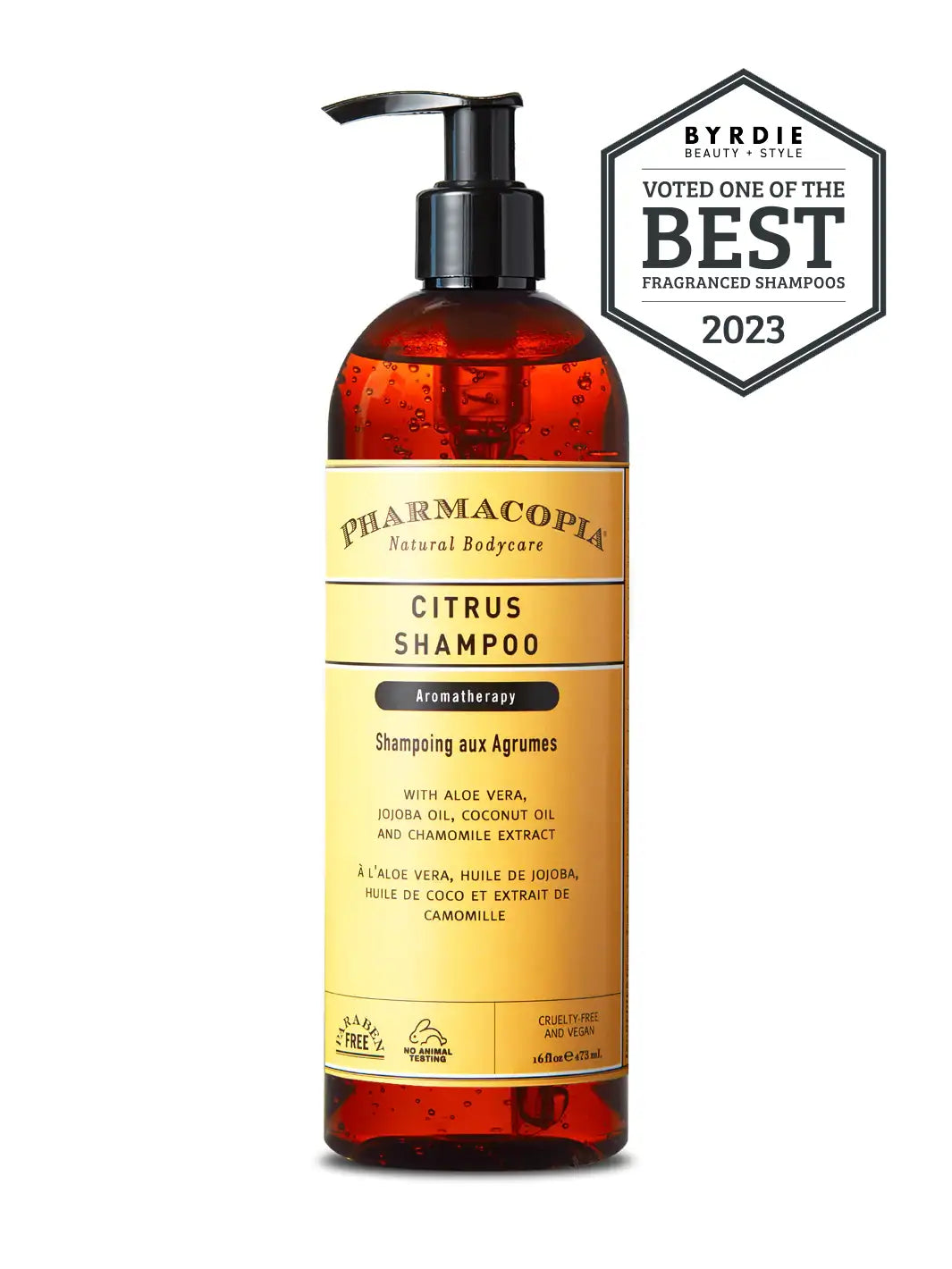 Pharmacopia Citrus Hair Shampoo 16 oz Bottle