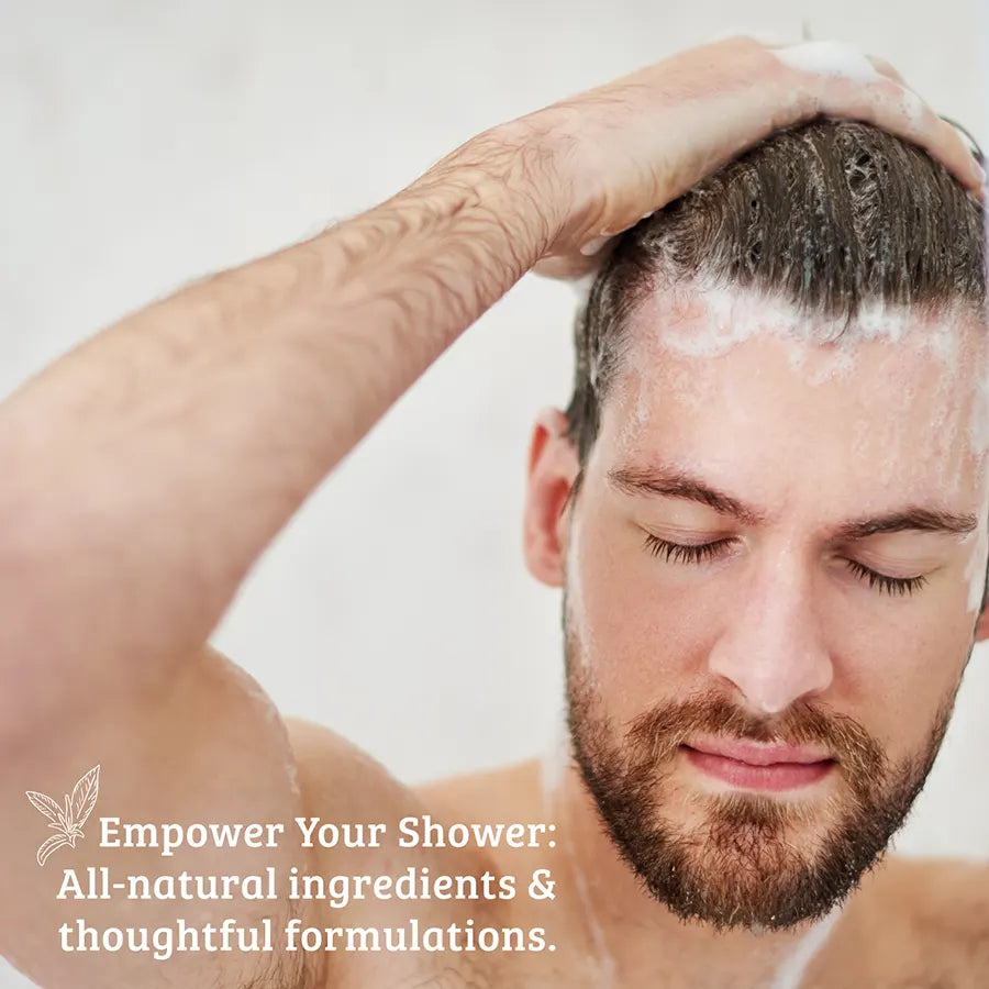 Empower your shower with Pharmacopia Mint Argan Shampo