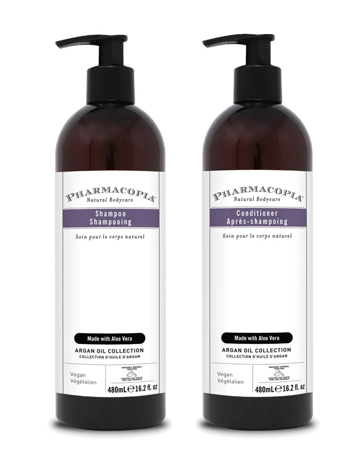 Hyatt Hotels Argan Oil Shampoo Conditioner Bundle - 16o – Pharmacopia Natural Bodycare