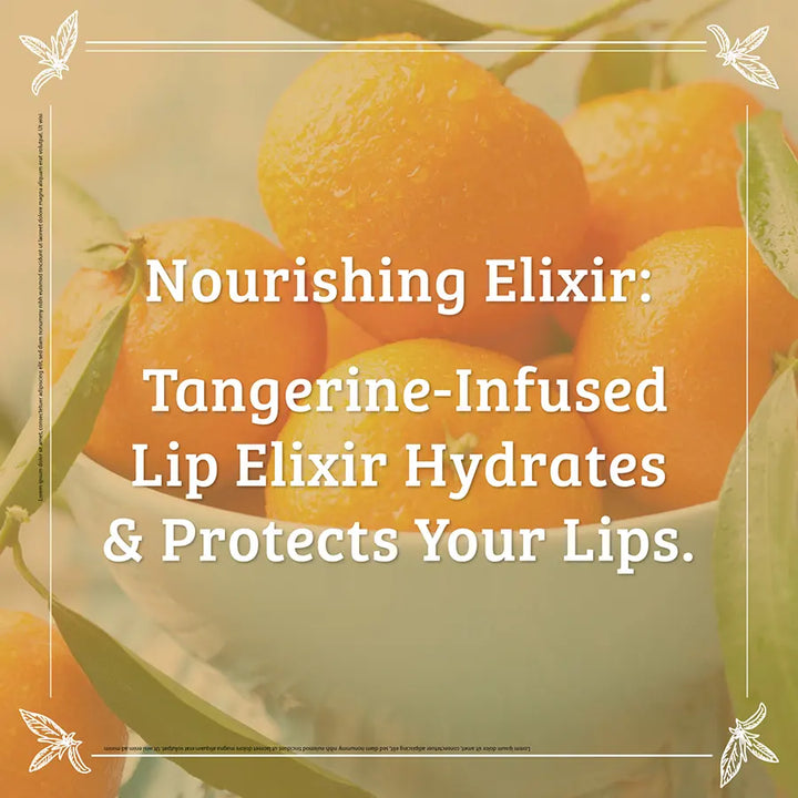 Pharmacopia Tangerine Lip Elixir Tangerinie-Infused Nourishing  Lip Protection