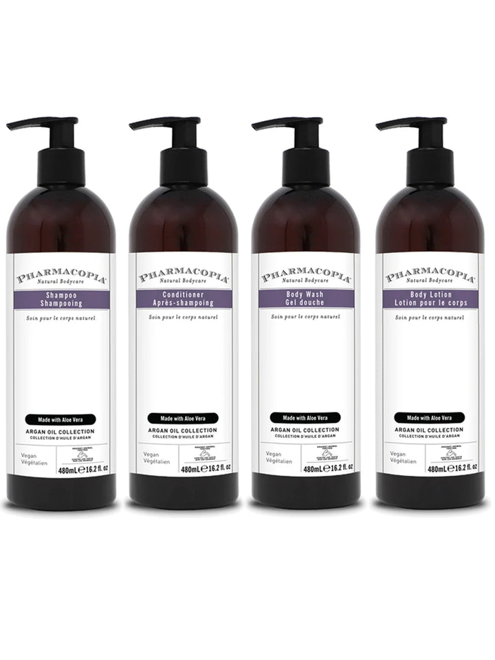 Argan Oil Essentials Bundle - Shampoo, Conditioner, Body Wash, Body Lotion (64 oz total) -  Hyatt Hotel Collection