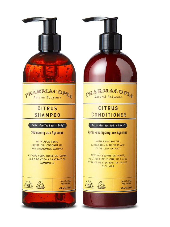 Citrus Shampoo and Conditioner Bundle (32 oz total)