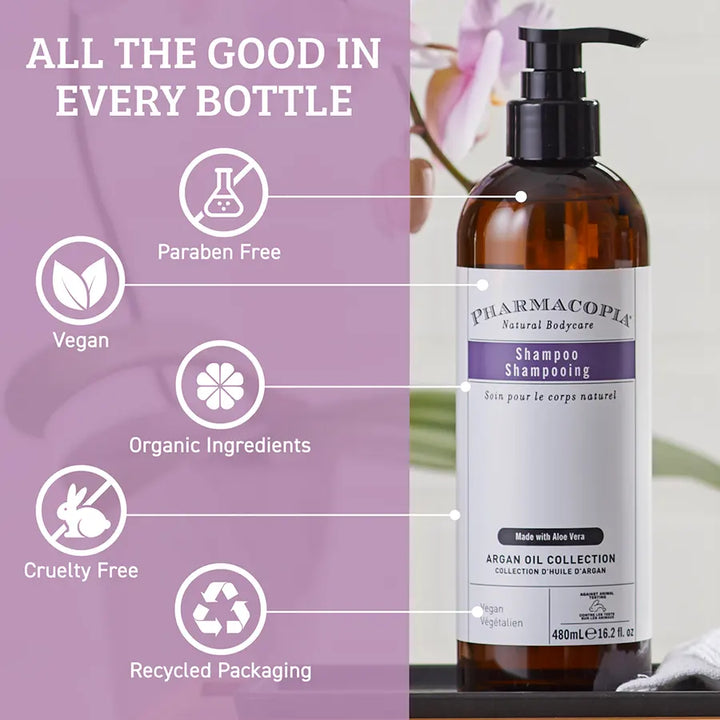 Pharmacopia Argan Oil Shampoo Paraben Free and  Vegan - Hyatt Hotels Collection