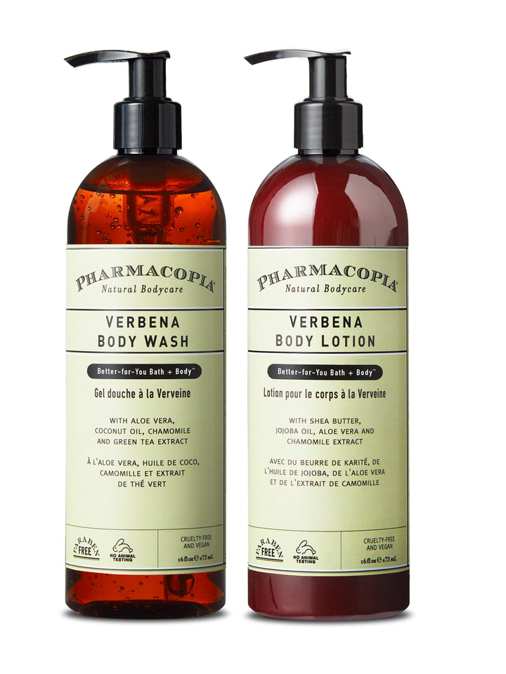 Verbena Body Wash and Lotion Bundle (32 oz total)