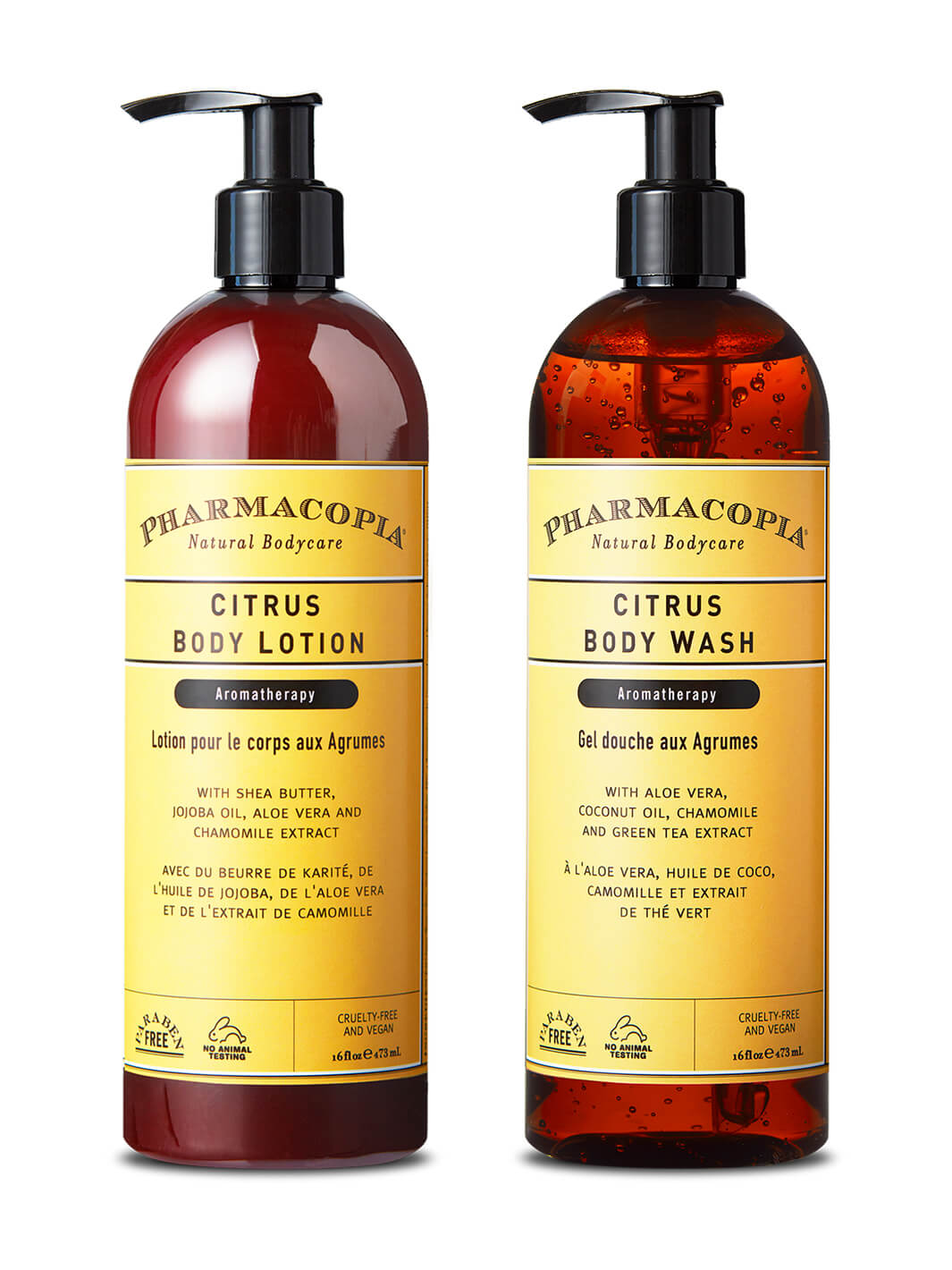 Citrus Body Wash and Lotion